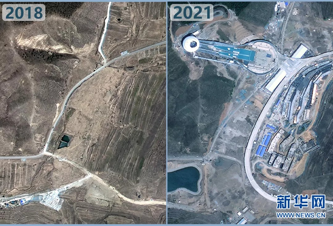 衛(wèi)星見證，這里如何變身“冬奧小城”