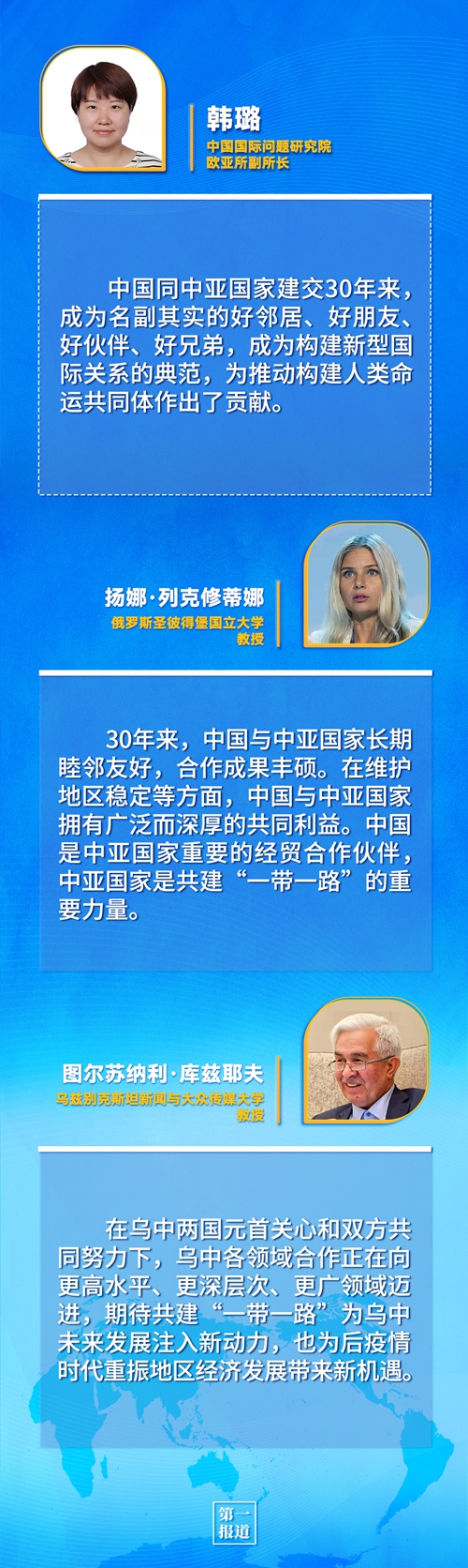 第一報(bào)道 | 建交三十年，習(xí)主席這樣評(píng)價(jià)與中亞五國(guó)關(guān)系