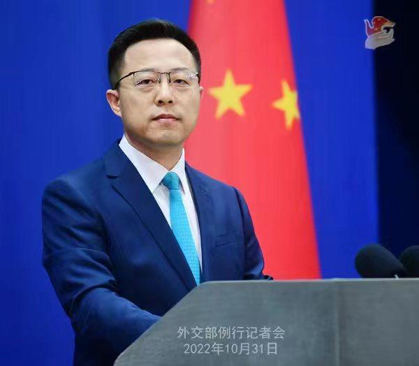 外交部發(fā)言人趙立堅(jiān)。 薛偉 攝