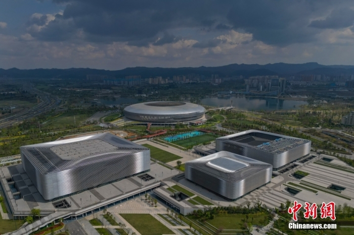 資料圖：航拍成都大運(yùn)會(huì)主場館。<a target='_blank' href='/' _fcksavedurl='/'><p  align=