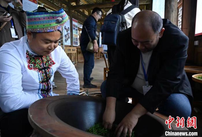 東盟國家媒體記者了解制茶工藝?！堊?攝