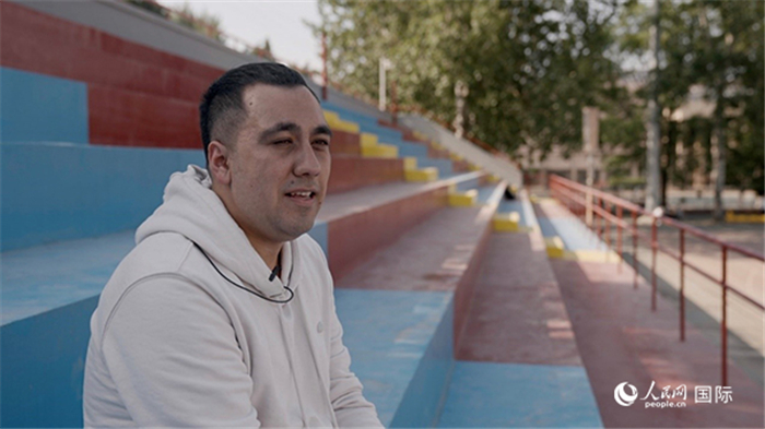 土庫(kù)曼斯坦留學(xué)生若賀曼。人民網(wǎng) 張文捷攝