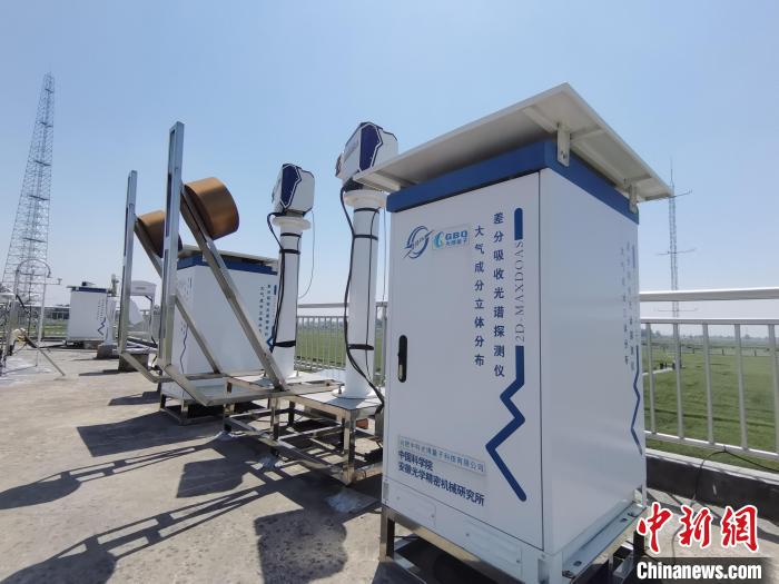 壽縣國家氣候觀象臺內(nèi)各種觀測設(shè)備?！侨?攝