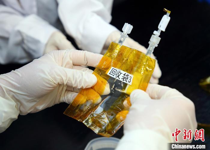 隨神舟十五號(hào)返回地面的空間科學(xué)實(shí)驗(yàn)樣品。　中科院空間應(yīng)用中心 供圖