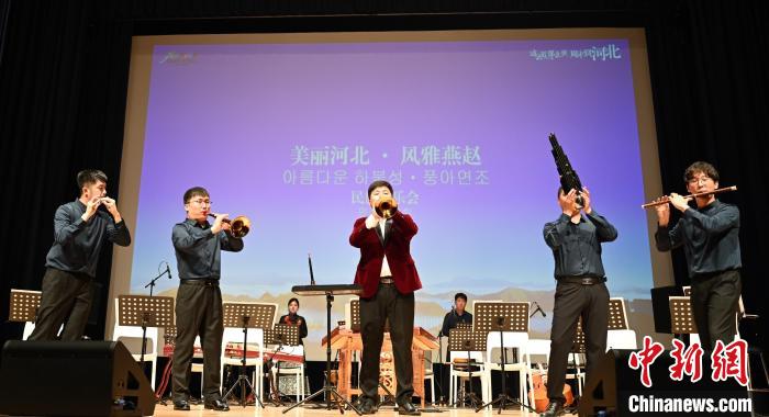 圖為音樂會(huì)現(xiàn)場?！∈谞栔袊幕行墓﹫D