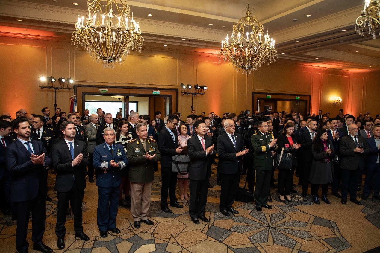 招待會現(xiàn)場氣氛熱烈友好。中國駐阿根廷大使館供圖