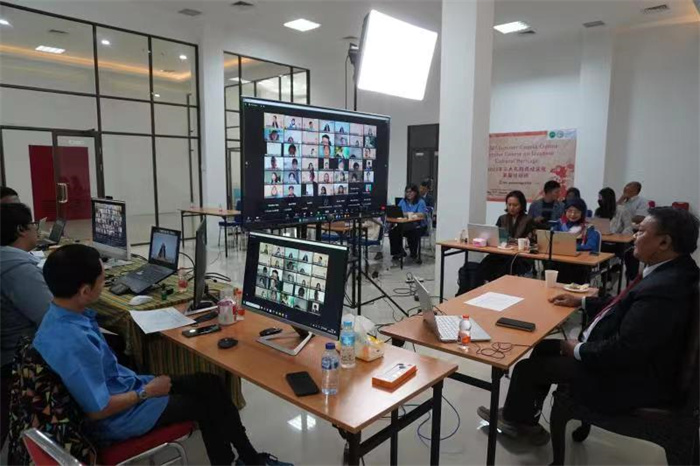 活動現(xiàn)場。供圖：印尼三一一大學(xué)孔子學(xué)院