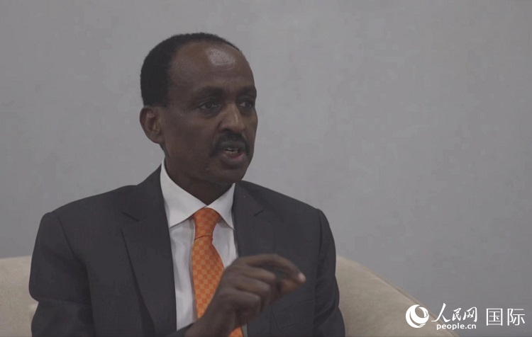 特肖梅·托加接受人民網(wǎng)專訪。人民網(wǎng)記者 劉寧攝