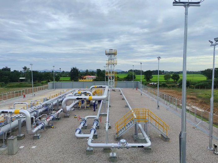 泰國新崗天然氣管道項目首站?？ì斎R 攝