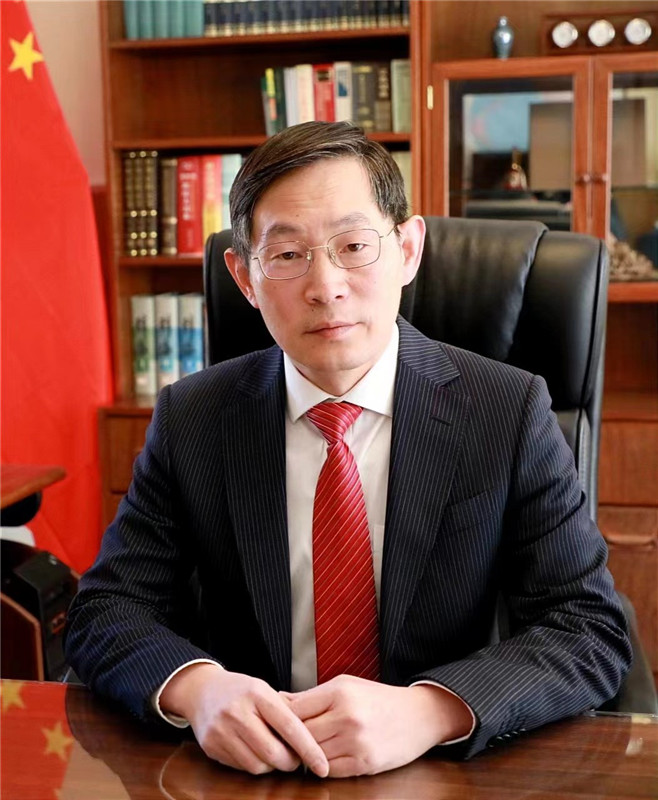 中國駐烏拉圭大使黃亞中。 中國駐烏拉圭大使館供圖