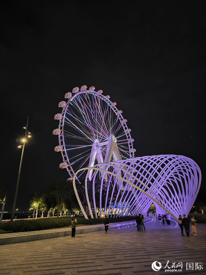 灣區(qū)之光摩天輪。人民網 田易攝