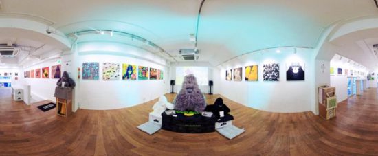 “大衛(wèi)猿”主題展覽現(xiàn)場(chǎng)。（主辦方供圖）