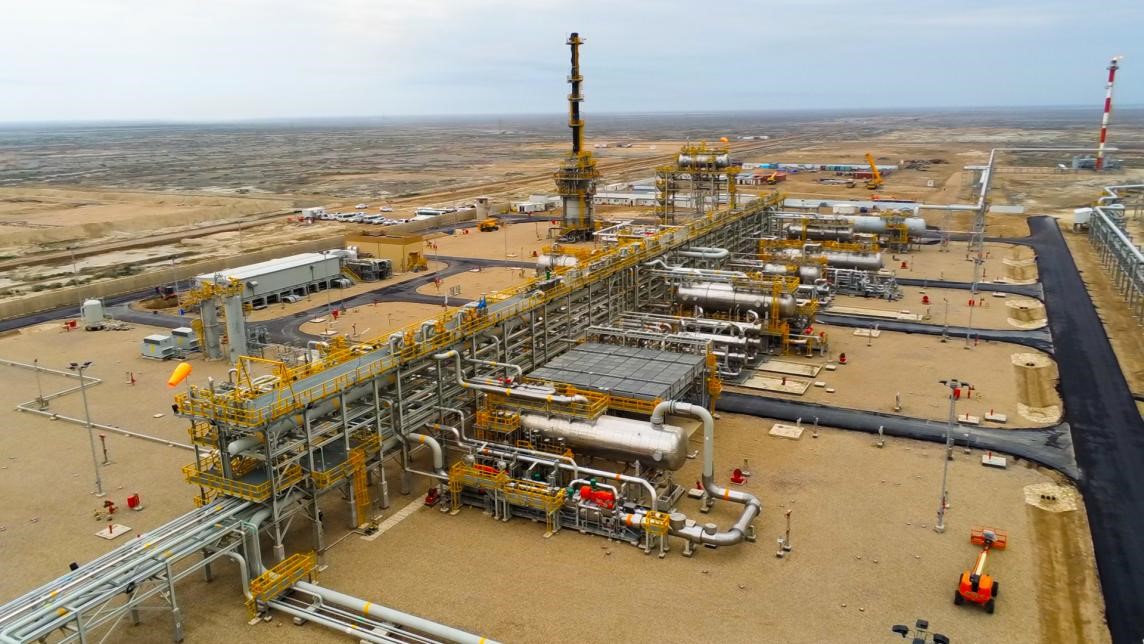 圖為西古爾納-1油田項目一景。中國石油（伊拉克）西古爾納公司供圖。