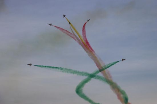 飛行表演現(xiàn)場。高思峰 攝