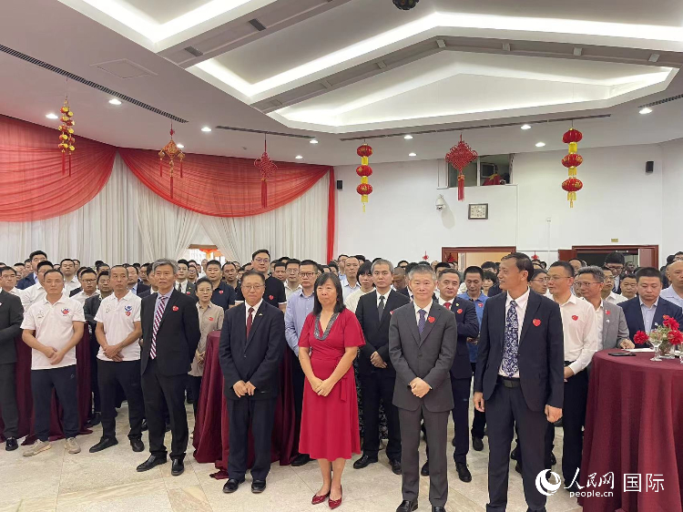 駐尼日利亞使館春節(jié)招待會(huì)現(xiàn)場(chǎng)。人民網(wǎng)記者 姜宣攝