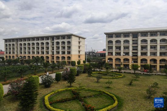 這是2024年2月16日在埃塞俄比亞杜凱姆市拍攝的東方工業(yè)園。 新華社記者 李亞輝 攝