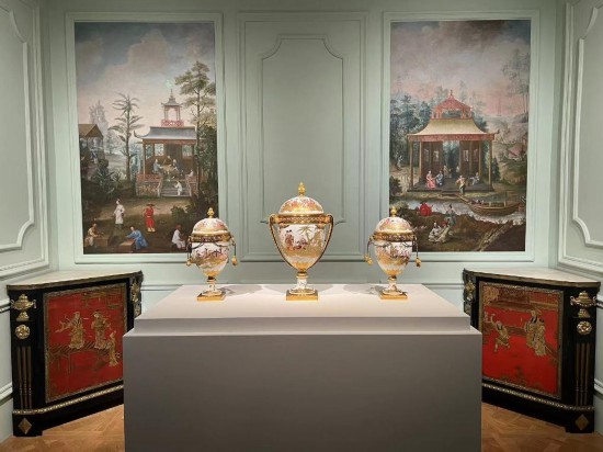 路易十五王后瑪麗·萊什琴斯卡的“中國人廳”。新華社記者徐壯 攝