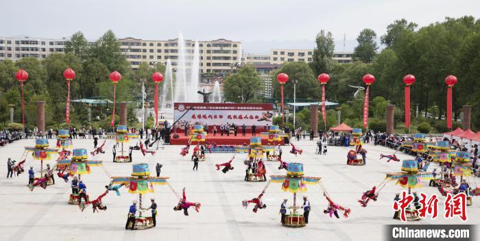 圖為青海省海東市非遺展示。(資料圖) 海東市文體旅游廣電局 供圖
