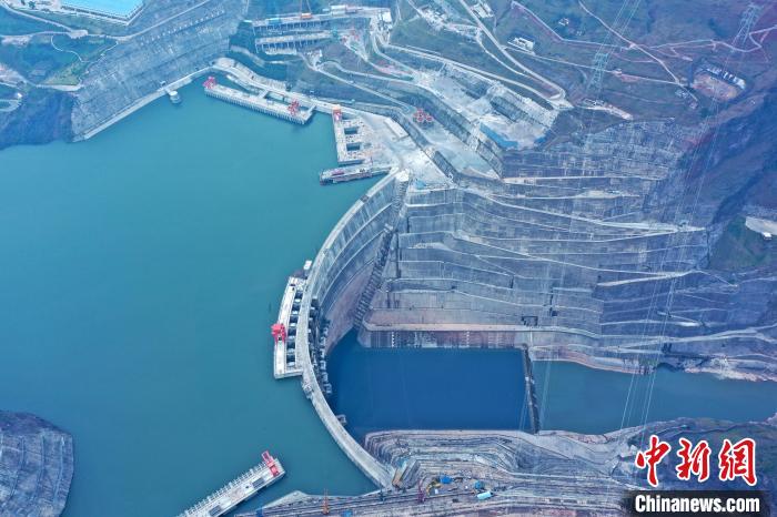 圖為白鶴灘水電站。　水電四局供圖