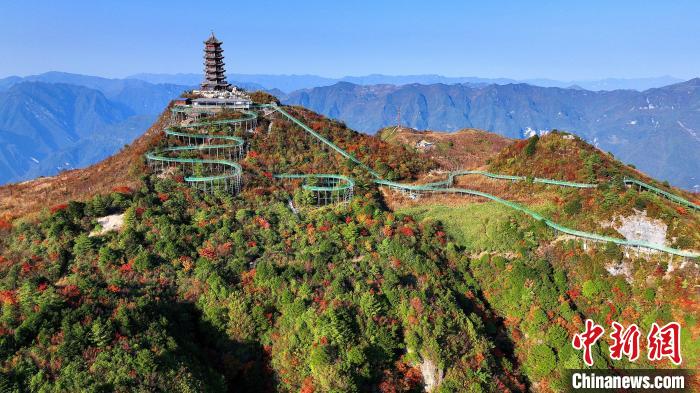 巴山大峽谷彩林迎來最佳觀賞期?！∫κ?攝