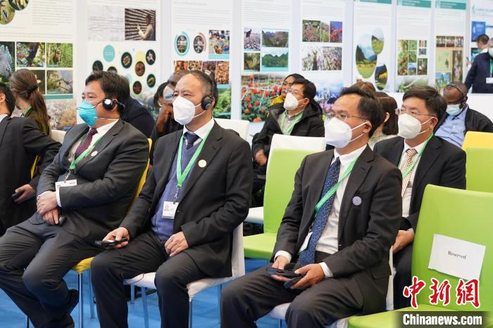 圖為極小種群物種和生物多樣性保護(hù)邊會(huì)現(xiàn)場(chǎng)?！≡颇鲜×謽I(yè)和草原局供圖