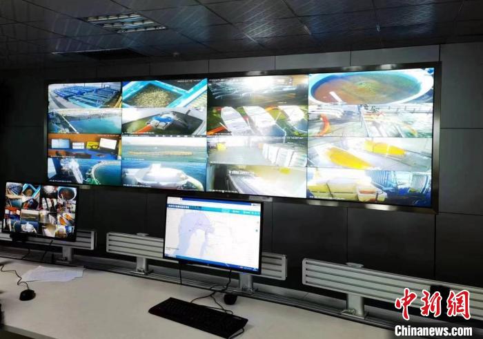 資料圖為生產(chǎn)平臺實(shí)時監(jiān)控視頻實(shí)現(xiàn)高速率、低時延回傳?！∏嗪Ｒ苿雍Ｄ戏止竟﹫D
