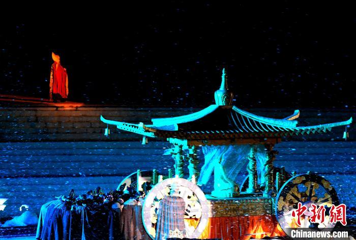 3月17日，西藏拉薩，《文成公主》大型史詩劇演出現(xiàn)場?！±盍?攝