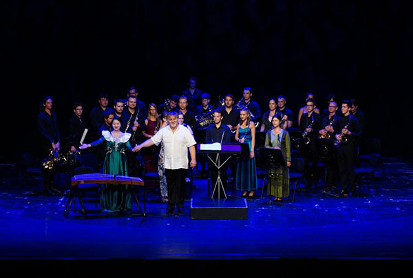 2024匈牙利青少年國際音樂會節(jié)目《茉莉花》表演舞臺現(xiàn)場。兒促會藝教委供圖