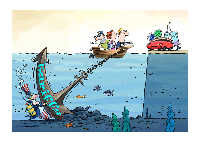 漫畫作者：馬宏亮（人民網(wǎng)版權(quán)圖片，未經(jīng)授權(quán)請勿轉(zhuǎn)載。）