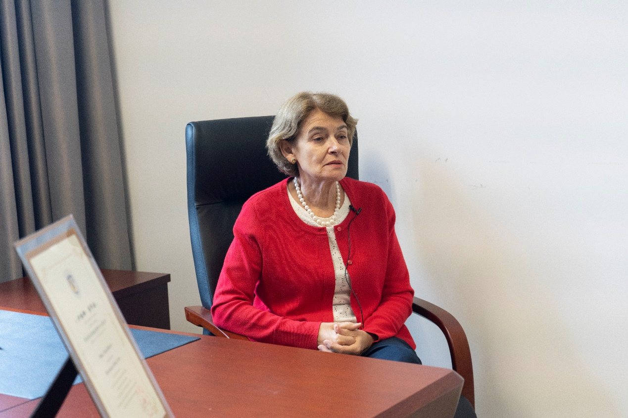 聯(lián)合國教科文組織前總干事伊琳娜·博科娃接受人民網(wǎng)采訪。人民網(wǎng) 常沙攝