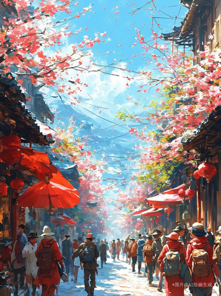 【巳巳如意萬象新】漫評(píng)丨紅紅火火中國年，照見新年新圖景