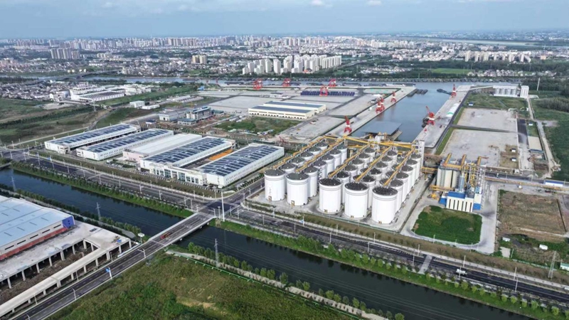 航拍黃碼港產(chǎn)業(yè)園。蔣童攝