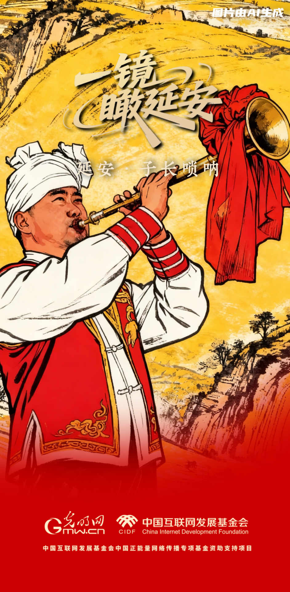 【一鏡瞰延安·AI海報(bào)】跟著這些非遺文化，感受老區(qū)風(fēng)土人情