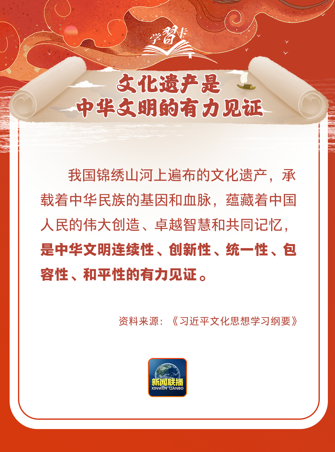 學(xué)習(xí)卡丨守護(hù)好中華民族的文化瑰寶！