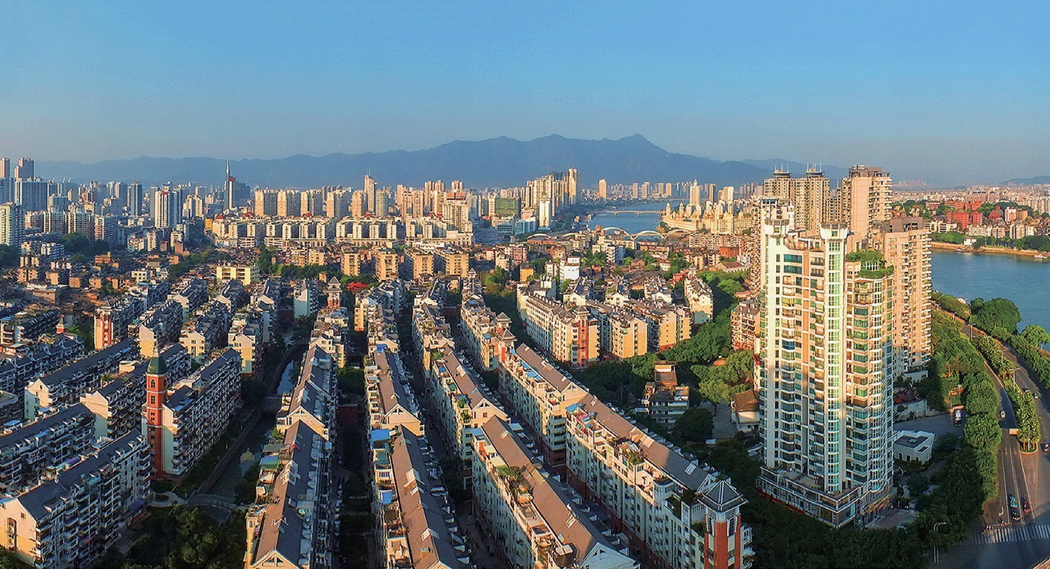 2018年，福州市臺江區(qū)蒼霞新城，高樓拔地而起，舊貌換新顏。