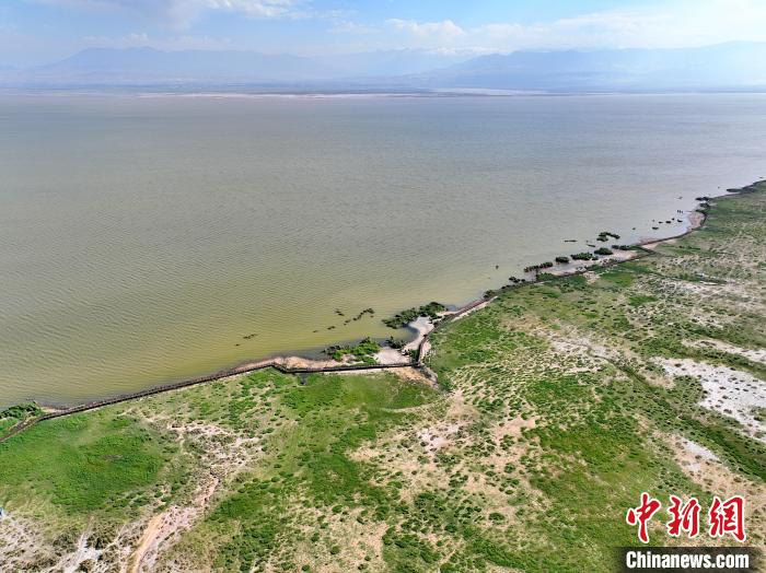 圖為航拍都蘭湖國家濕地公園?！∑钤鲚?攝