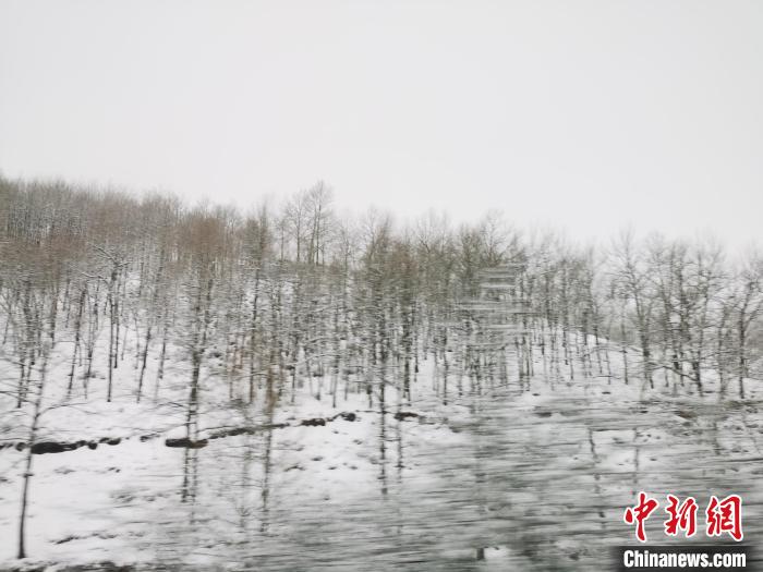 圖為青海青沙山區(qū)域被降雪覆蓋?！?zhí)砀?攝