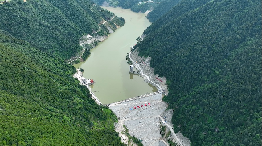 航拍巴拉水電站。四川足木足河流域水電開發(fā)有限公司供圖