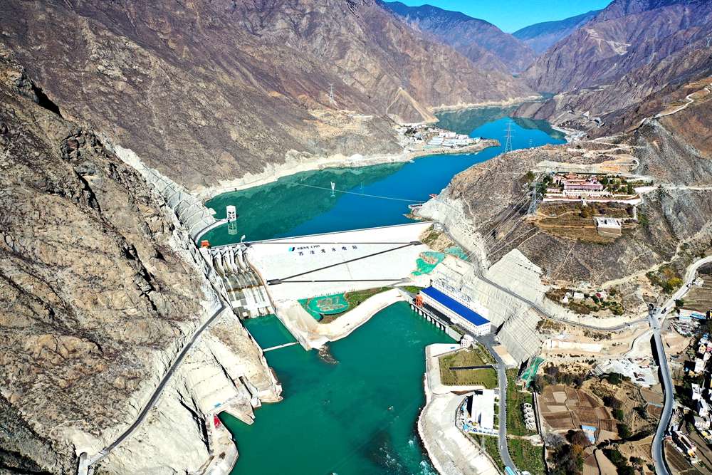 蘇洼龍水電站全景。吳雛音 攝