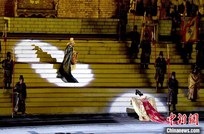 3月17日，西藏拉薩，《文成公主》大型史詩劇演出現(xiàn)場。　李林 攝