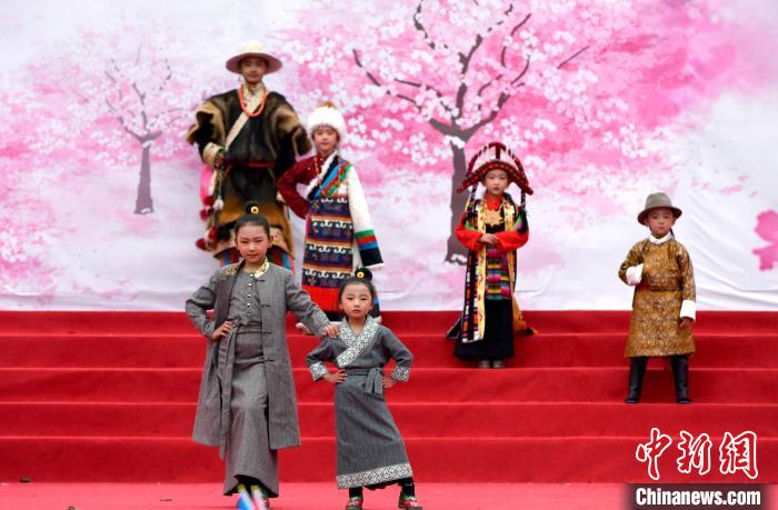 3月28日，西藏林芝第二十屆桃花旅游文化節(jié)開幕式上的文藝表演?！±盍?攝