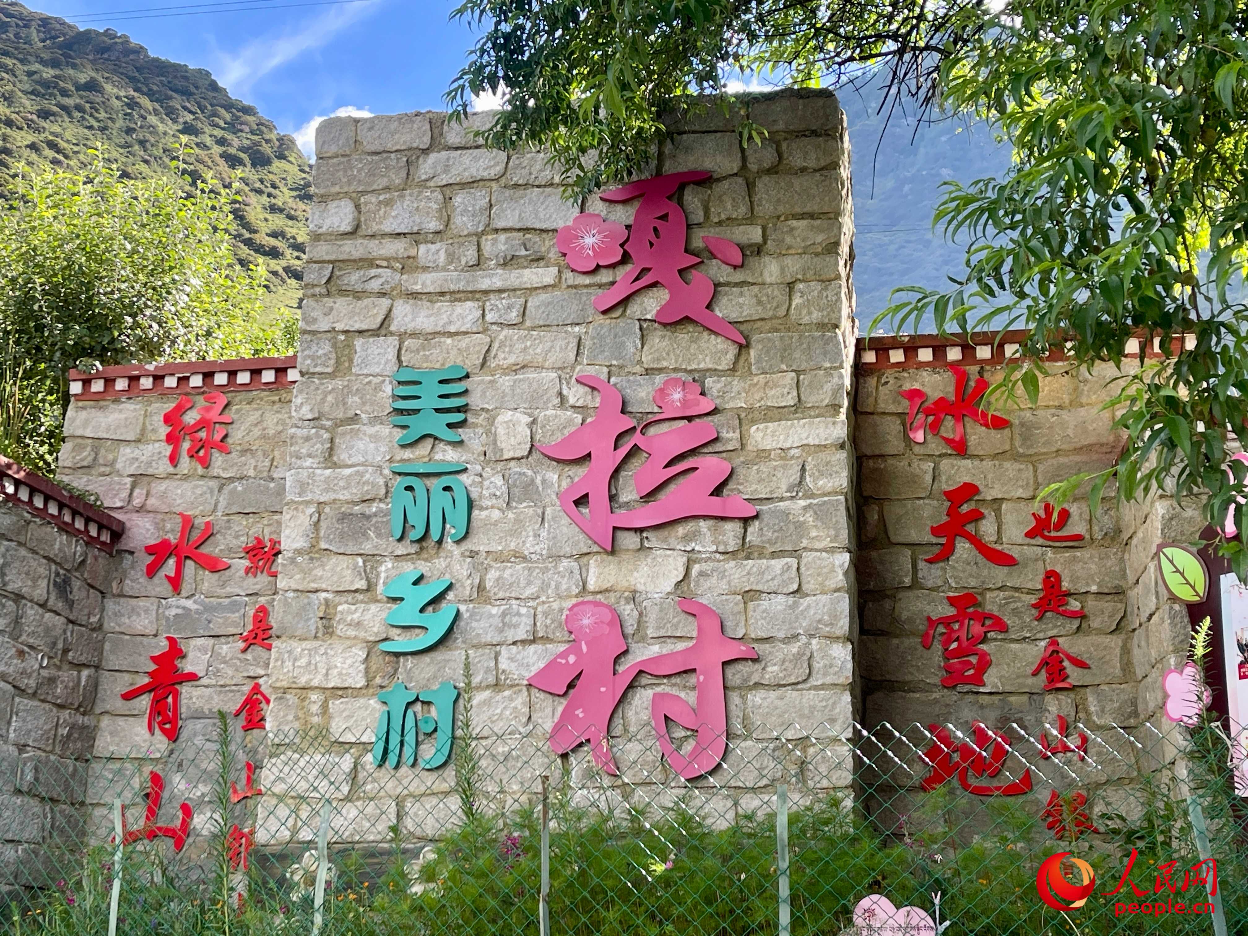 林芝鎮(zhèn)嘎拉村。人民網(wǎng) 周靜圓攝