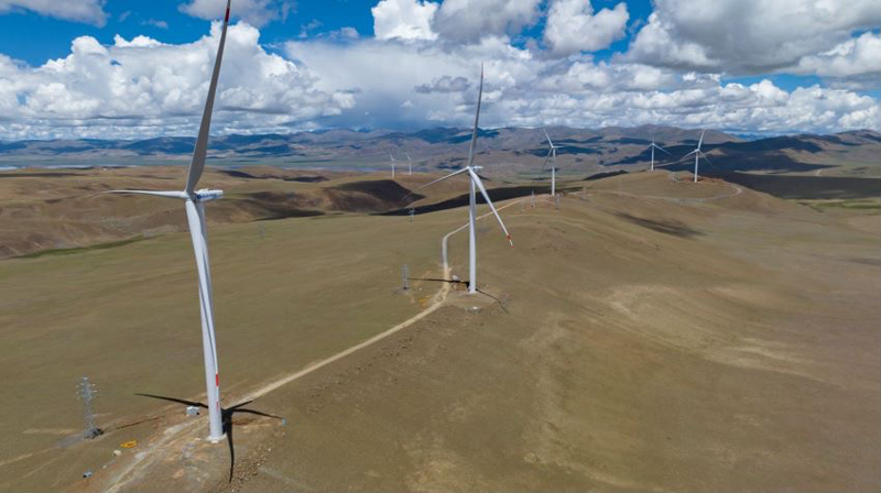 西藏措美哲古風(fēng)電場(chǎng)。受訪者供圖