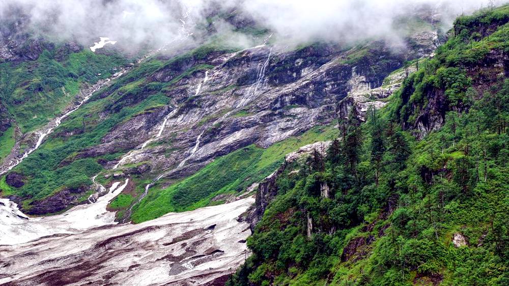 磅礴的河流滋養(yǎng)著山間草木。張澤坤攝