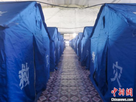 那曲火車站集中健康監(jiān)測點。　中國鐵路青藏集團有限公司拉薩車務段 供圖